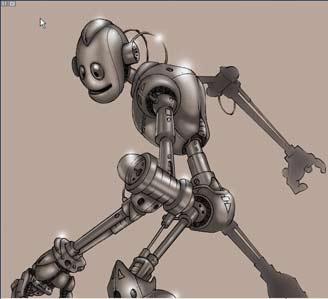 Colouring Robot in Photoshop 10