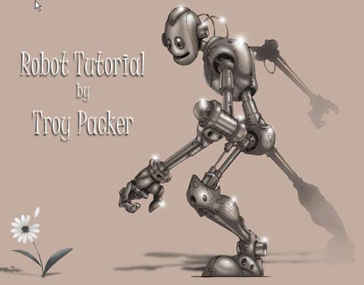 Colouring Robot in Photoshop 13
