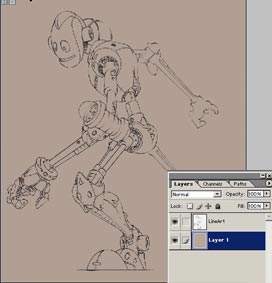 Colouring Robot in Photoshop 2
