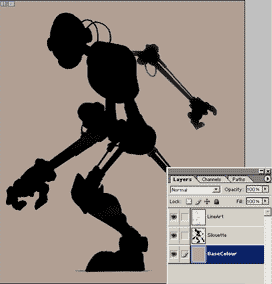 Colouring Robot in Photoshop 3