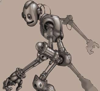 Colouring Robot in Photoshop 8