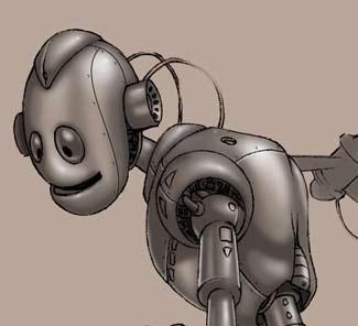 Colouring Robot in Photoshop 9